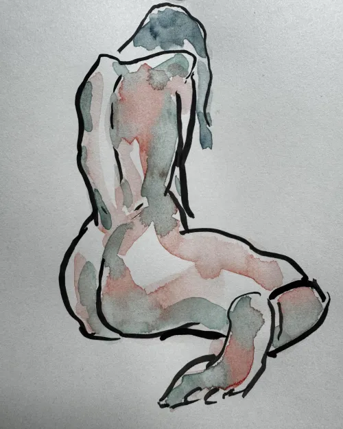 Sketch, watercolor by me Thumbnail