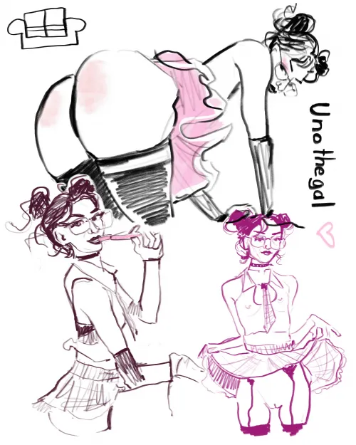 Sketches of unothegal by me Thumbnail