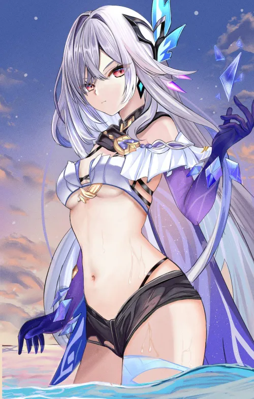 Skirk's wet tummy [Genshin Impact] Thumbnail