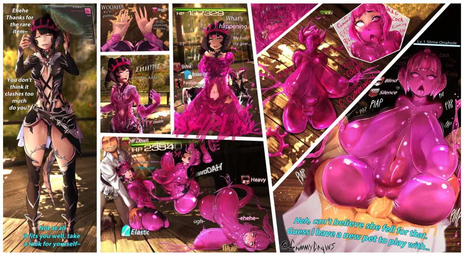 Slimed Au Ra Onahole by Grimmydraws Thumbnail