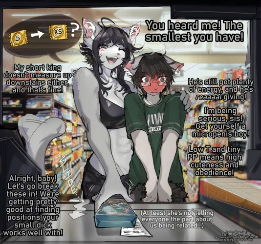 SMALLER, dammit! [f4m] [furry] [small penis appreciation] Thumbnail