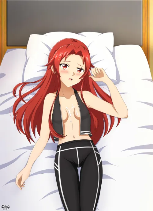 So here is my last NSFW art that I draw from now. Tiese fan service fanart. I wonder why there is a cum between her breast. Thumbnail