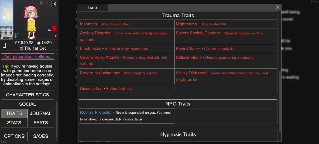 So, she met the Ivory Wraith, got an ear slime, passed out from hypothermia, then got stuck in a loop of getting assaulted and passing out from stress, never made it home, and then got sent to the asylum. She's had a big night. Is 4000 trauma bad? Thumbnail