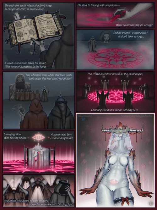 So...  you've been recruited into suspicious group of summoners of some kind... but something's not right here and the instructions are a little bit... unclear... 📖 Thumbnail