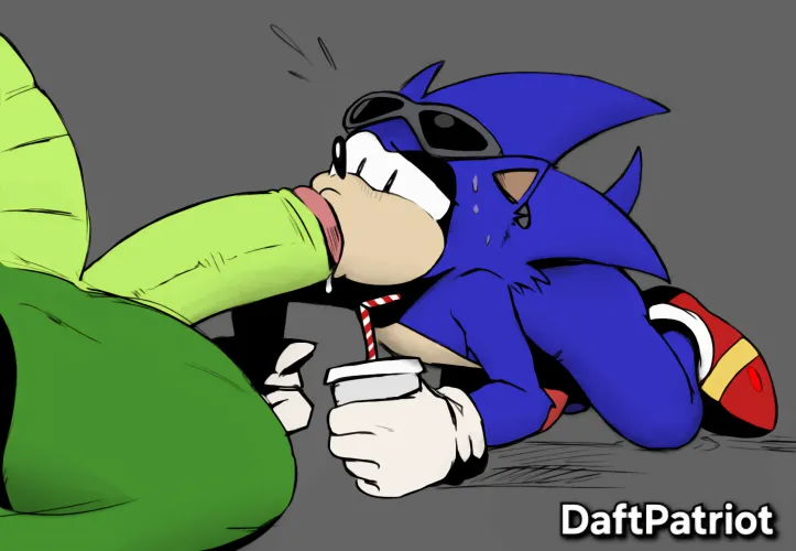 Sonic Sucking Vector's Dick 💦 Gay Porn [MM] (DaftPatriot) Thumbnail