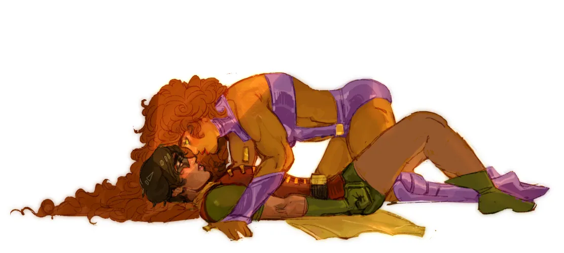 Starfire and Robin hot kiss Thumbnail