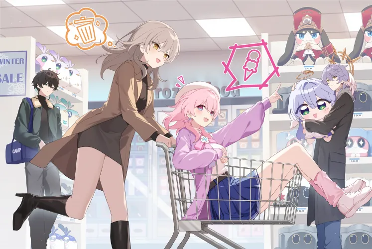 Stelle & March 7th Shopping [Honkai Star Rail] Thumbnail