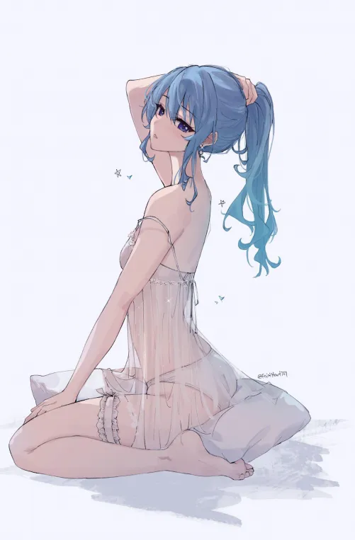 Suisei in Night gown [Hololive] Thumbnail