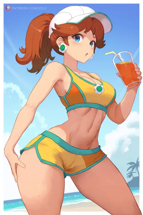 Swimsuit Daisy [Mario Kart World] Thumbnail