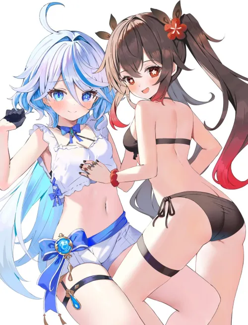 Swimsuit Furina & Hu Tao (tukise_33) Thumbnail