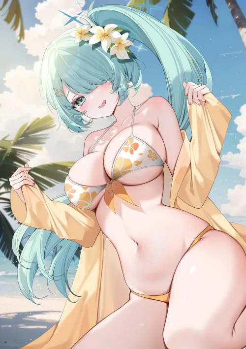 Swimsuit Hiyori [Blue Archive] Thumbnail