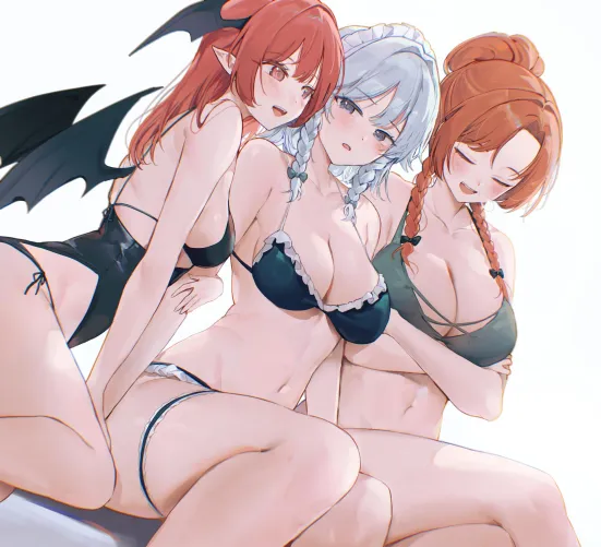 Swimsuit Koakuma, Sakuya and Meiling Thumbnail