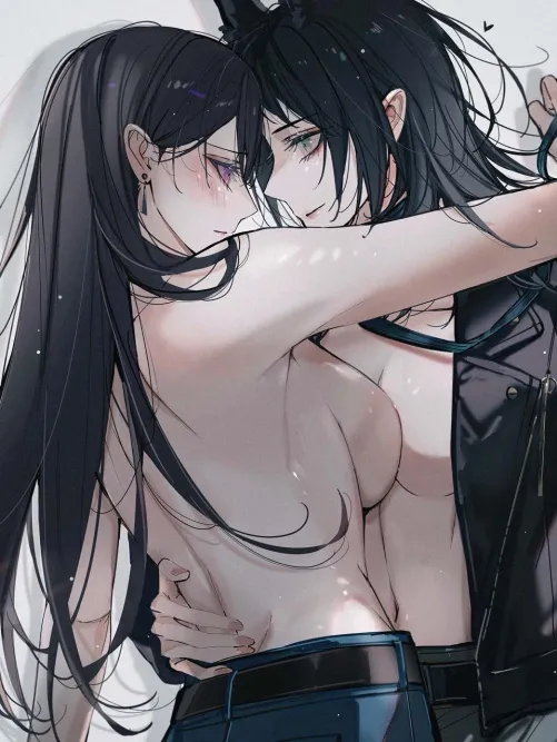 Taki in Umiri's arms [BanG Dream!] (紅涙) Thumbnail