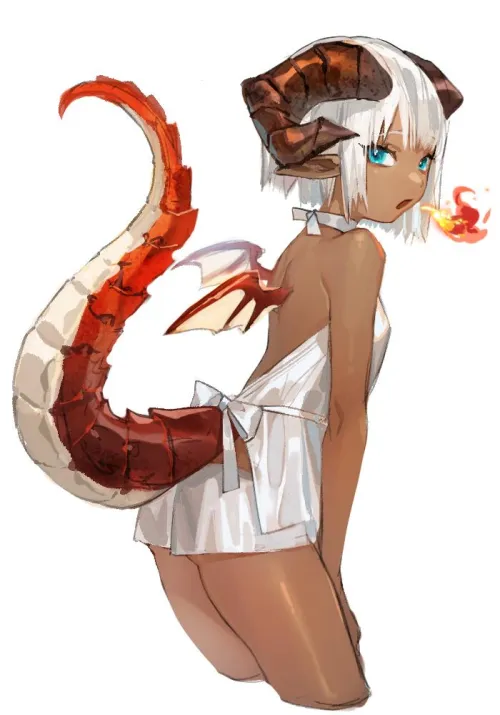 Tan Dragon Girl [Original] Thumbnail