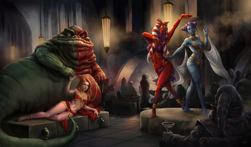 The Hutt and his Concubine~(DayPaintStudio) Thumbnail