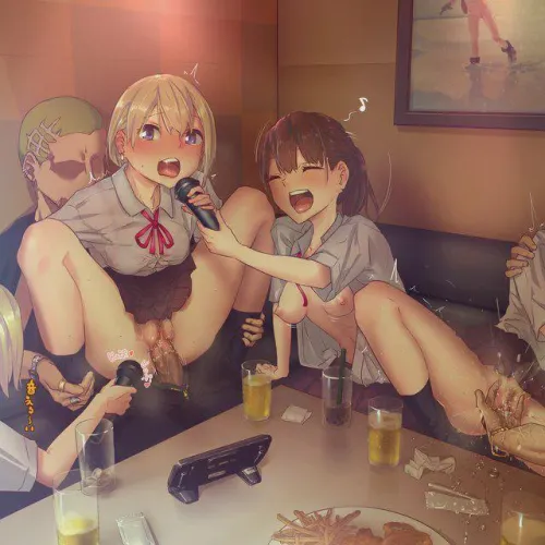 The karaoke turned extra special tonight for the girls Thumbnail