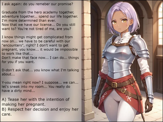 The story of how I saved the empire together with my childhood friend. Unless... [choose your own adventure][beginning][not explicit - for now][fantasy][AI generated pic] Thumbnail