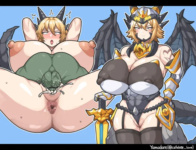 There is no greater shame for a dragon than being subjugated by a mere goblin (Yamadare) [Monster Girl Encyclopedia] Thumbnail