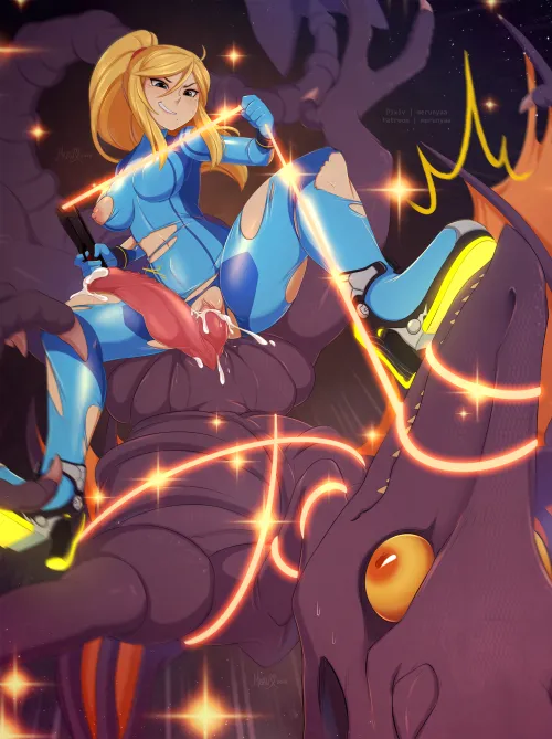 There's not enough material of women being the ones in control, IMO. How many of you want to dom massive beast cock like Samus here, instead of just being his fuck toy? [Merunyaa] Thumbnail