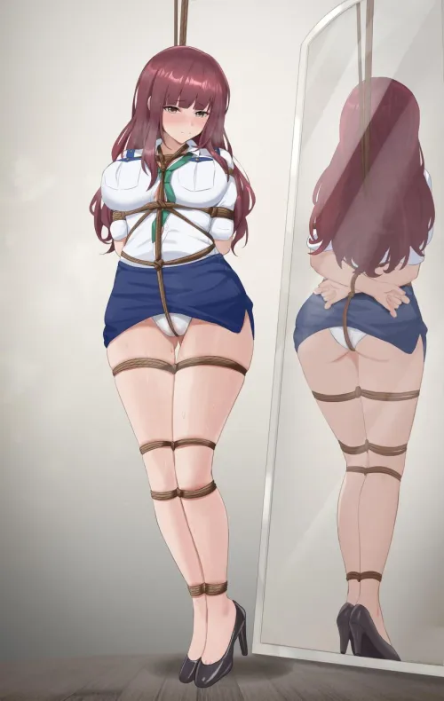 Thick girl tied Thumbnail