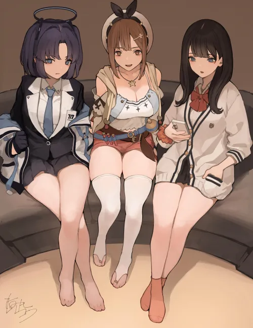 Thigh Trio [Blue Archive + Atelier Ryza + SSSS.GRIDMAN] Thumbnail