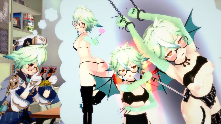 Thinking what Halloween costumes she should wear Thumbnail