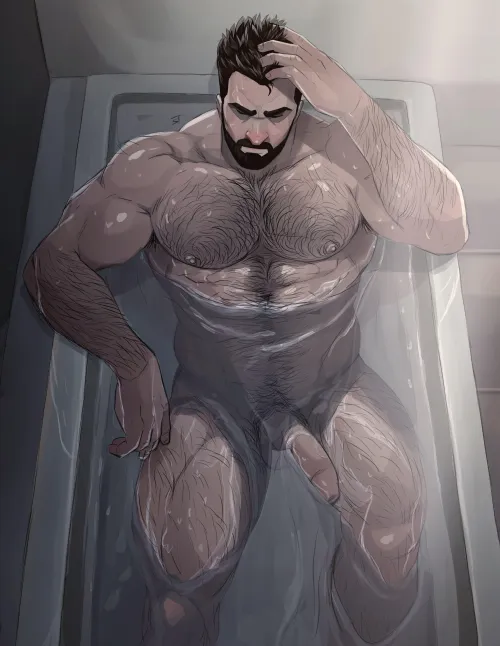 This hunk's unwell.... Do 'anything' to make him THE Hunk again. (Jo Ji/@JoJiArt) Thumbnail