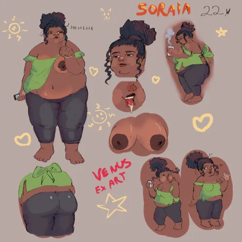 This is Soraia, my new OC! What you think? I am in love with her, she is cozy and chill! Thumbnail