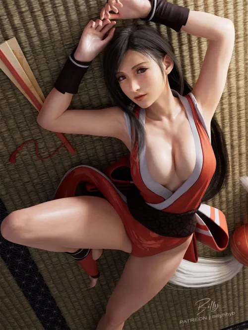 Tifa tries the Shiranui traditional outfit (Billy) Thumbnail