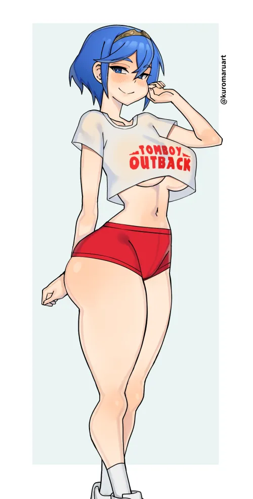 Tomboy Outback Masked Marth (commission by kuromaruart) Thumbnail