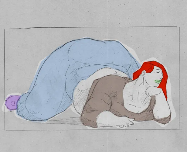 Tonight's big girl piece: 'Only California kings will due.' (Quick color render) Thumbnail