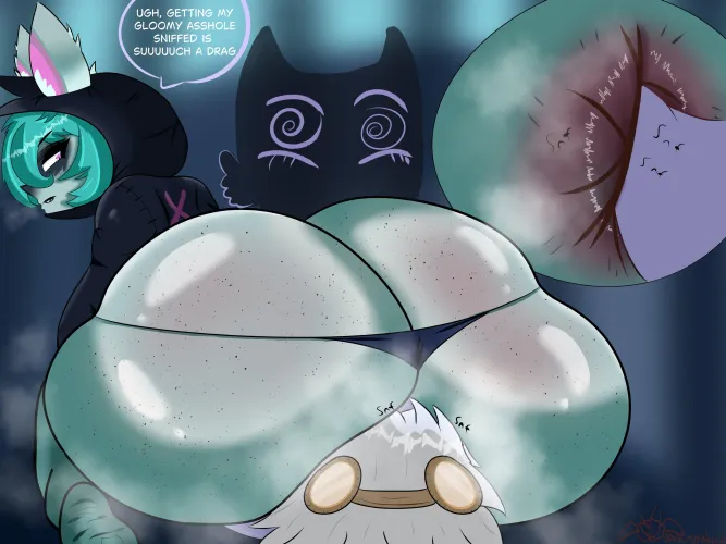 Tristana sniffing up Vex (Vampycloud) Thumbnail