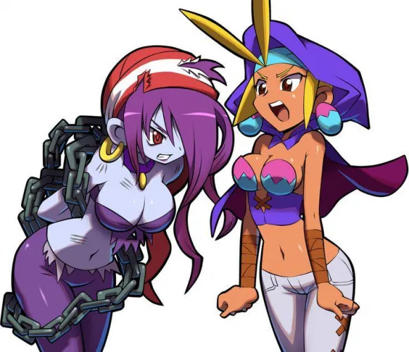 Two of the hottest girls in shantae (offical ingame art Thumbnail