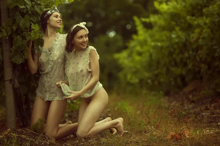 Two orchard girls Thumbnail