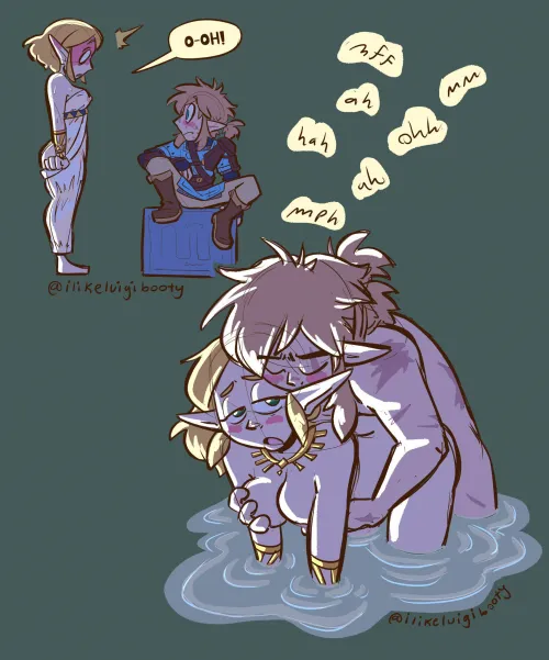 “Uh, Zelda, I can see your what-nots” (@ilikeluigibooty) [The Legend of Zelda Tears of the Kingdom] Thumbnail