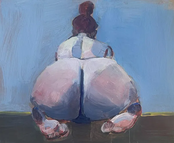 une femme nue agenouillée Thumbnail