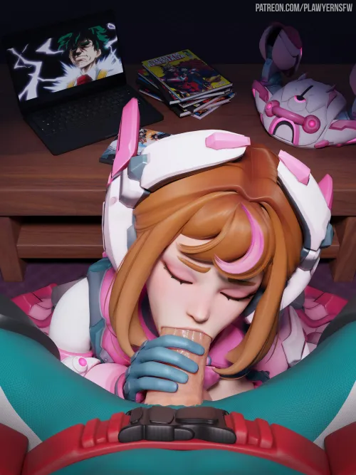 Uraraka Giving Blowjob to Midoriya (PLawyer) [My Hero Academia] Thumbnail