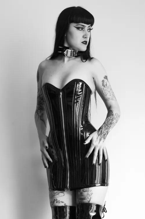 Vinyl corset dress Thumbnail