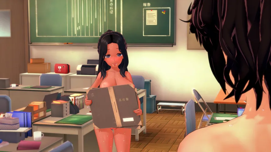 Walked into the teachers' lounge just in time [Waifu Slut School] Thumbnail
