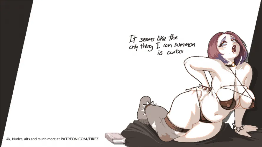 Wallpaper featuring a troubled chubby goth lady. More in the replies Thumbnail