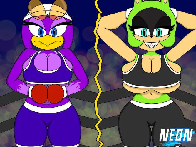 Wave and Surge getting ready for a fight! (Art by me :D) Thumbnail