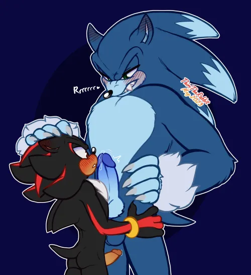 Werehog x Shadow Gay Porn [MM] (ThiriTheRabbit) Thumbnail