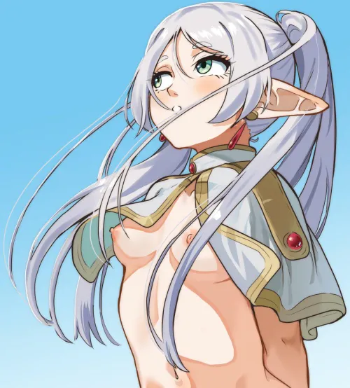 What is Frieren looking at? Thumbnail