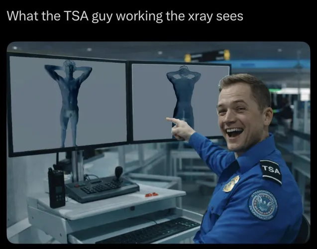 What the TSA guy working the xray sees Thumbnail