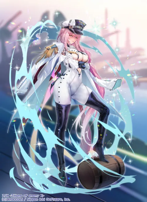 White Bodysuit/Black Thigh Boots Thumbnail