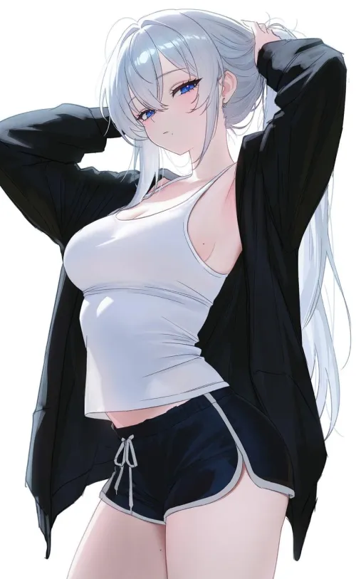 White Hair Girl [Original] Thumbnail