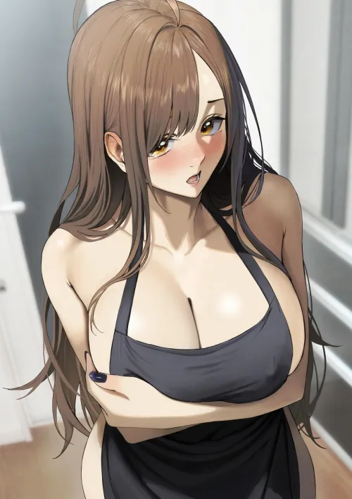 Wizard trying out naked apron Thumbnail