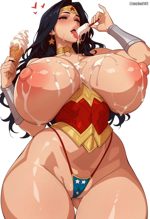Wonder Woman like to eat ice cream in a bikini (mchoi141) Thumbnail
