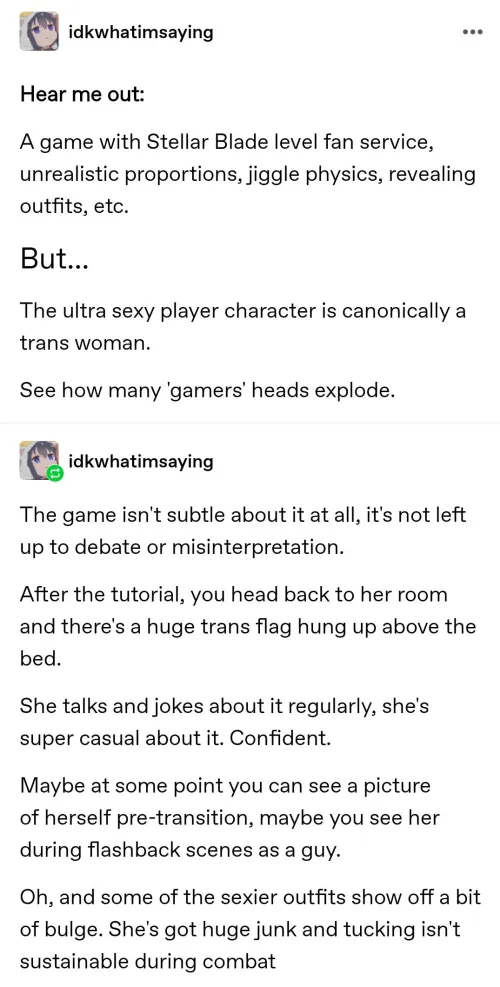 Would they goon or suddenly have a problem with sexy games? Thumbnail