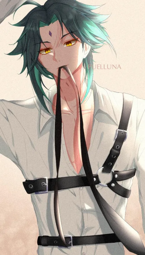 Xiao in harness (puelluna) Thumbnail